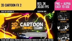 دانلود فوتیج افکت کارتونی 2D Cartoon FX 2