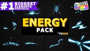 پروژه آماده فاینال کات افکت کارتونی انرژی 2DFX Energy Elements