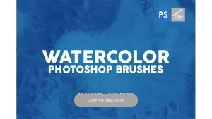 دانلود براش آبرنگ فتوشاپ Watercolor Texture Photoshop Brushes Vol. 3