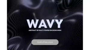 دانلود بک گراند خطوط مواج انتزاعی سه بعدی 3D Abstract Wavy Lines Background