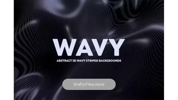 دانلود بک گراند خطوط مواج انتزاعی سه بعدی 3D Abstract Wavy Lines Background