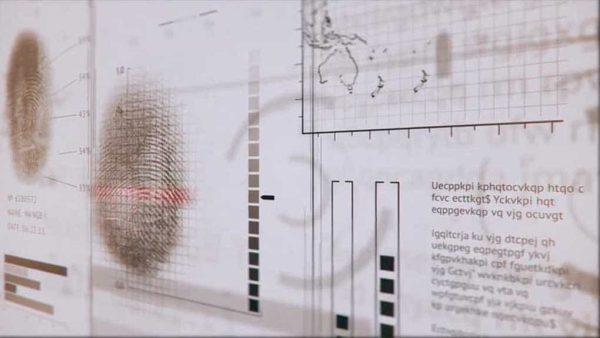 دانلود فوتیج اثر انگشت 3D Fingerprints Interface