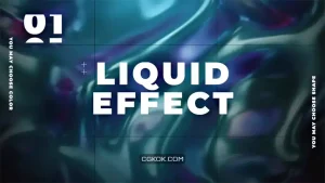 پروژه فاینال کات تایتل سیال سه بعدی 3D Liquid Noise Titles