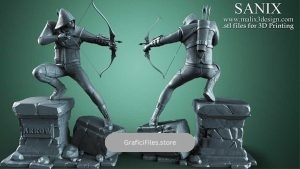 دانلود مدل سه بعدی انسان کماندار برای پرینت سه بعدی