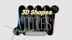 پروژه افترافکت تایتل اشکال سه بعدی 3D Shapes Titles