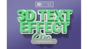 دانلود افکت متن سه بعدی 3D Text Effects V2