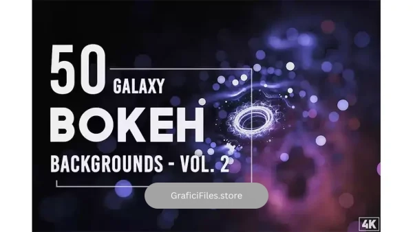 دانلود بکگراند بوکه کهکشان Galaxy Bokeh Backgrounds – Vol. 2