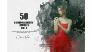 دانلود براش نقاشی دیجیتال فتوشاپ Painting Artistic Brushes – Vol. 1