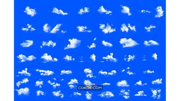 دانلود براش ابر فتوشاپ Pieces Dreamy Soft Clouds Photoshop Set