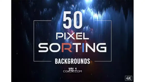دانلود بکگراند پیکسلی Pixel Sorting Backgrounds – Vol. 1