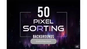 دانلود بکگراند پیکسلی Pixel Sorting Backgrounds – Vol. 4