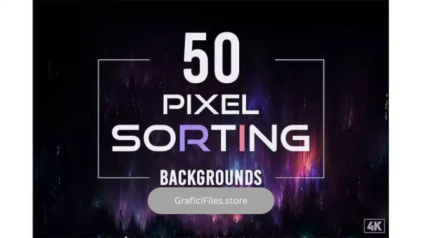 دانلود بکگراند پیکسلی Pixel Sorting Backgrounds – Vol. 4