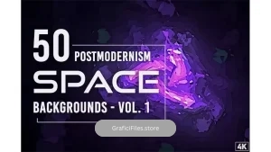 دانلود بک گراند پست مدرنیسم فضا Postmodernism Space Backgrounds – Vol. 1