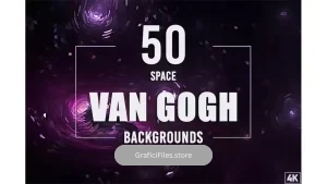 دانلود بک گراند فضایی ون گوگ Van Gogh Space Backgrounds – Vol. 4