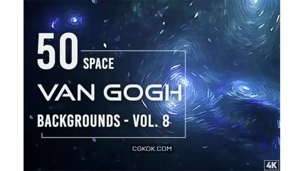 دانلود بک گراند فضایی ون گوگ Van Gogh Space Backgrounds – Vol. 8