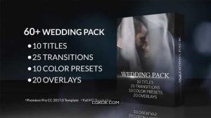 پروژه پریمیر اجزای ویدیویی عروسی Wedding Pack: Titles, Transitions, Color Presets