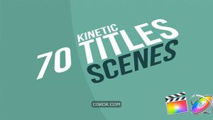 پروژه فاینال کات پرو تایتل Kinetic Titles