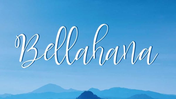 فونت انگلیسی Bellahana Script Font