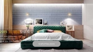 دانلود مجموعه صحنه آماده اتاق خواب مدرن – ولوم 9-7