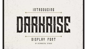 فونت انگلیسی کلاسیک برای تیتر Darkrise Typeface