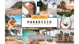 مجموعه 8 پریست اصلاح رنگ برای لایت روم – Paradisio 8 Lightroom Presets Bundle