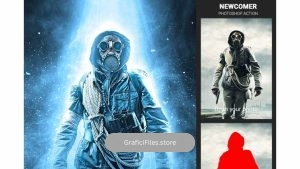 اکشن افکت هاله نور برای فتوشاپ – Newcomer Photoshop Action