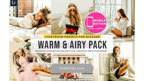 دانلود پریست لایت روم با تم گرم – Warm & Airy Lightroom Presets