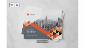 دانلود قالب ورد نمونه کار شرکتی A5 Landscape Company Profile