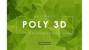 دانلود بک گراند انتزاعی سه بعدی Abstract 3D Poly Backgrounds