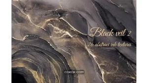 دانلود تکسچر انتزاعی جوهر سیاه Abstract Black ink textures