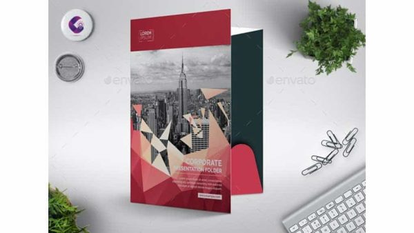 دانلود وکتور فولدر انتزاعی Abstract Presentation Folder