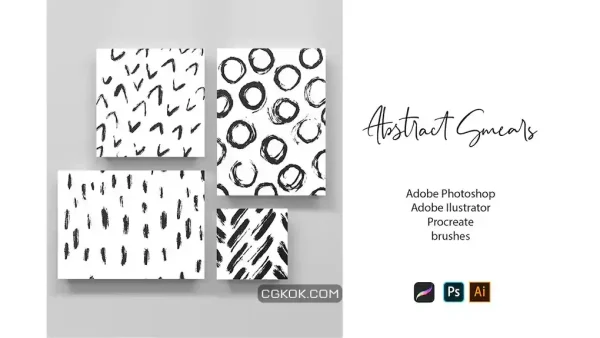 دانلود براش انتزاعی Abstract Smears Brushes