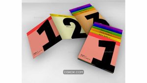 دانلود موکاپ بروشور Accordion ZigZag Brochure Mock Up