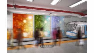 دانلود موکاپ برندینگ تبلیغات Advertising Branding Mockup