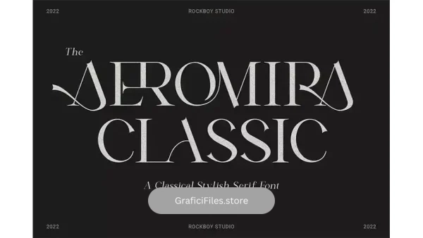 دانلود فونت انگلیسی کلاسیک Aeromira Classic