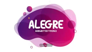 دانلود فونت انگلیسی دست نویس Alegre Font