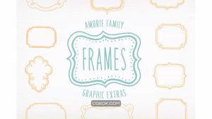 دانلود فونت انگلیسی Amorie Font Extras – Frames