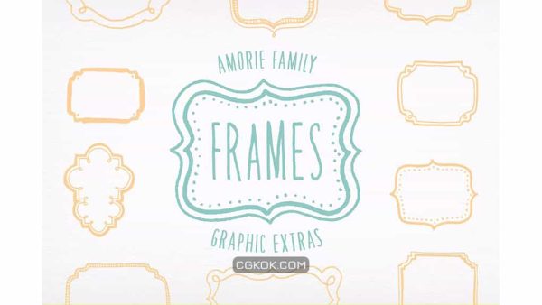 دانلود فونت انگلیسی Amorie Font Extras – Frames