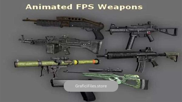 دانلود آبجکت سلاح انیمیت شده FPS برای یونیتی