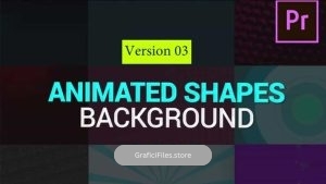 دانلود پروژه پریمیر بک گراند اشکال متحرک Animated Shapes Backgrounds V3
