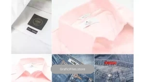 دانلود موکاپ لیبل پوشاک Apparel Inner Label Mockups