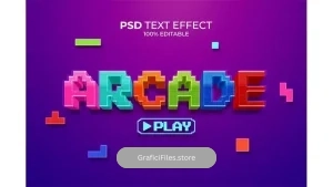 دانلود افکت متن بازی Arcade Game Text Effect