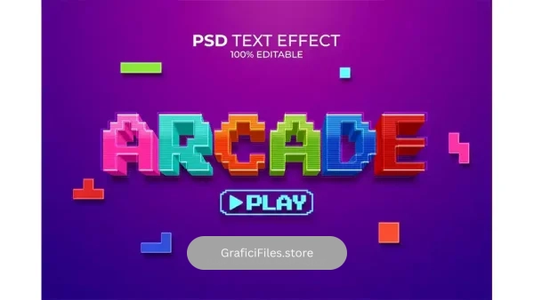 دانلود افکت متن بازی Arcade Game Text Effect