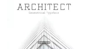 دانلود فونت انگلیسی هندسی معماری Architect – Geometrical Typeface