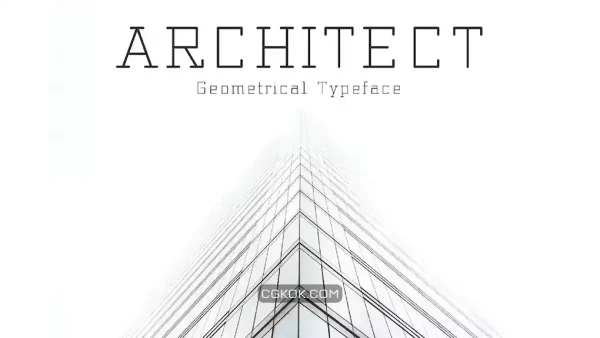 دانلود فونت انگلیسی هندسی معماری Architect – Geometrical Typeface