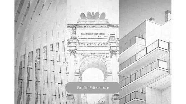 دانلود اکشن فتوشاپ افکت حرفه ایی اسکچ Architecture Master – Photoshop Action