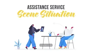 پروژه افترافکت موشن گرافیک خدمات Assistance Service – Scene Situation