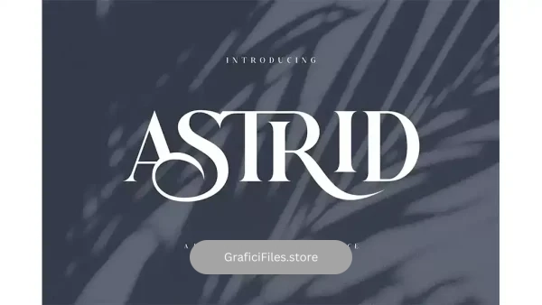دانلود فونت انگلیسی کلاسیک Astrid Elegant Ligature Typeface