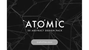 دانلود بک گراند انتزاعی Atomic – 30 Abstract Design Pack