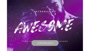 دانلود فونت انگلیسی دست نویس Awesome Typeface